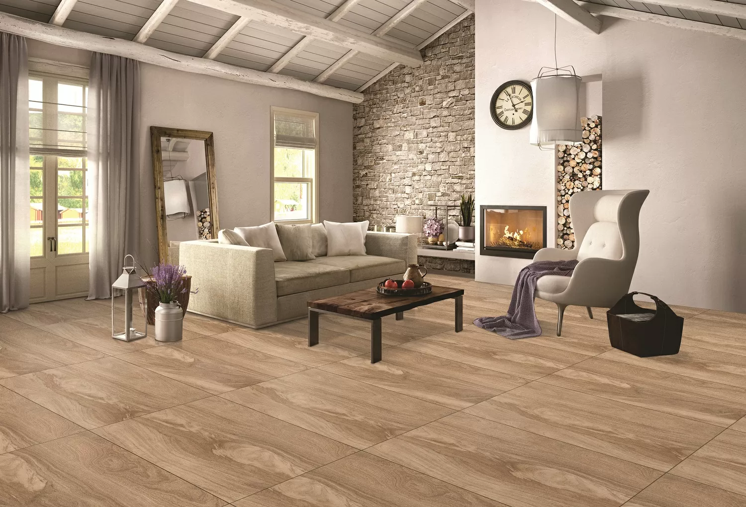 Керамогранит Taiga Light Matt Carving 60х120
