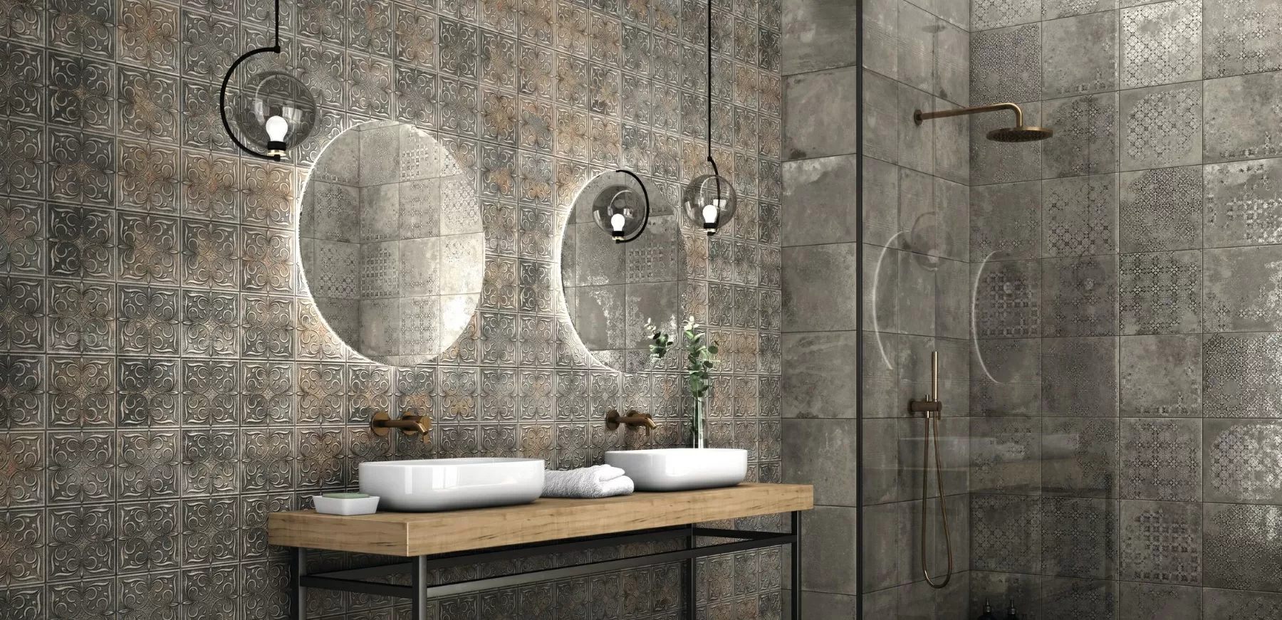 Керамогранит Antigua Deco Graphite 33*33