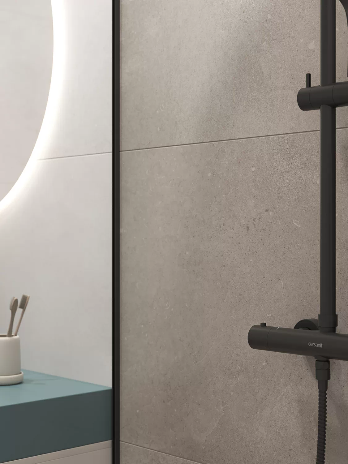 Керамогранит 17122 Soft Concrete светло-серый ректификат 60x120