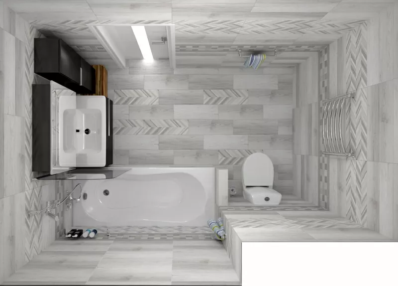 Керамогранит Норданвинд декор 7364-0003 (3606-0031) 20х60