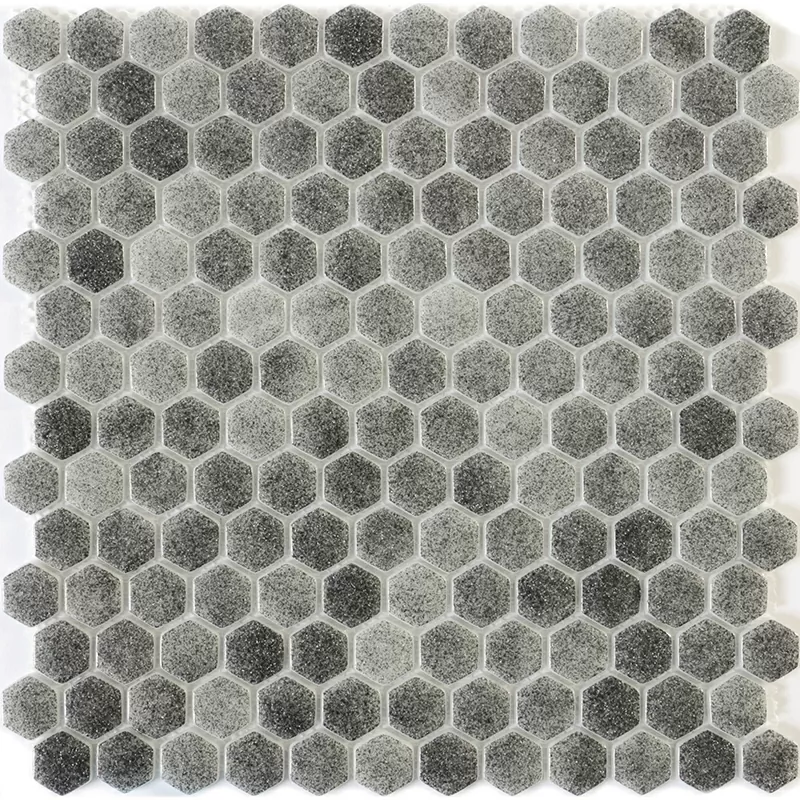 Мозаика STP-GR012-HEX S стекло (25) 300х300