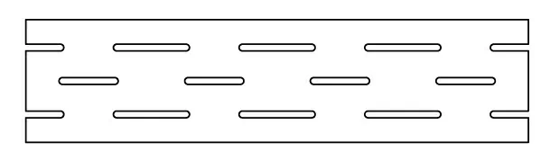 Керамогранит 620090000923 Rinascente Grey Griglia 20 LASTRA 20mm 20x60