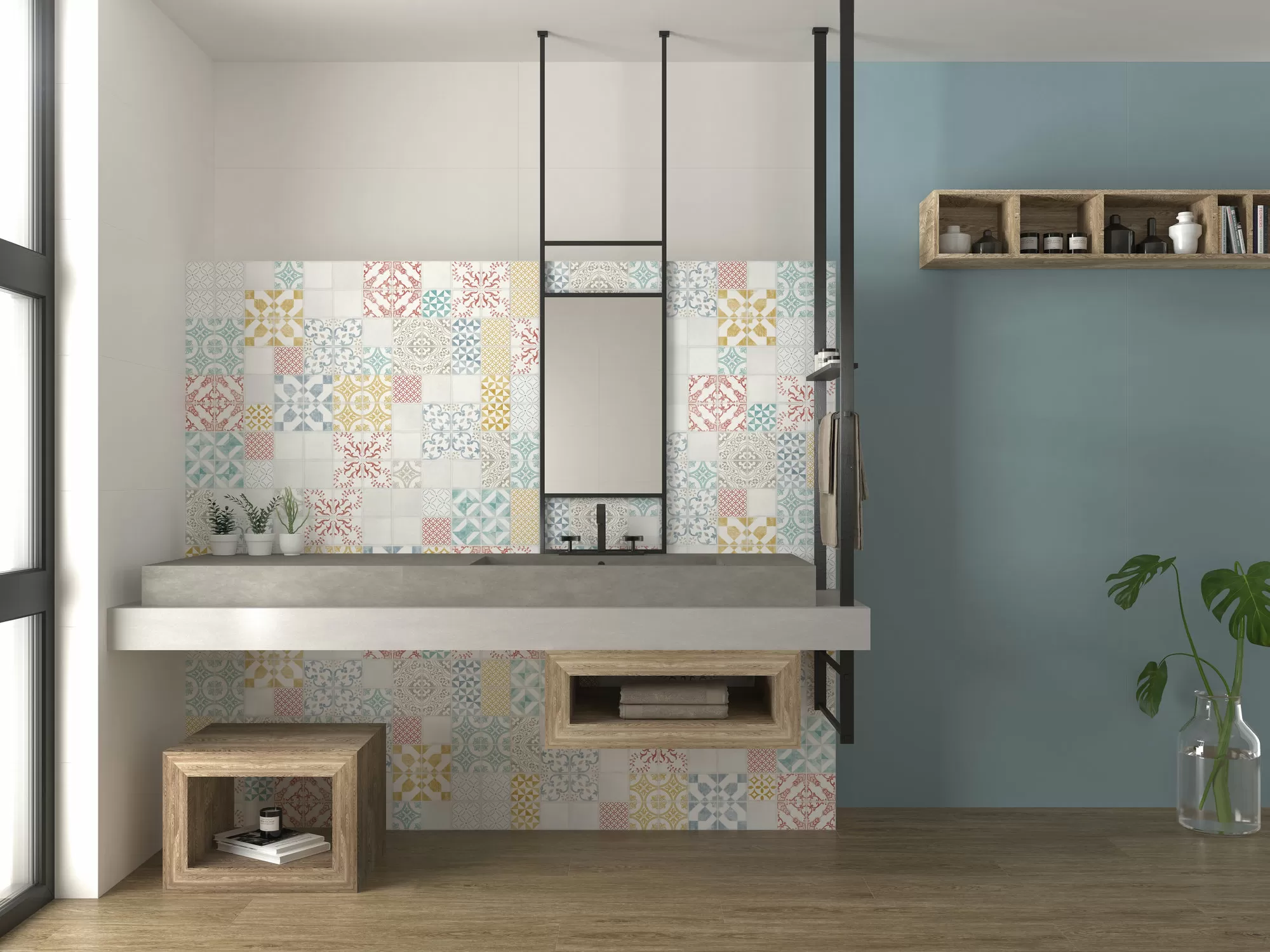 Плитка Cloud Turquoise 35х100