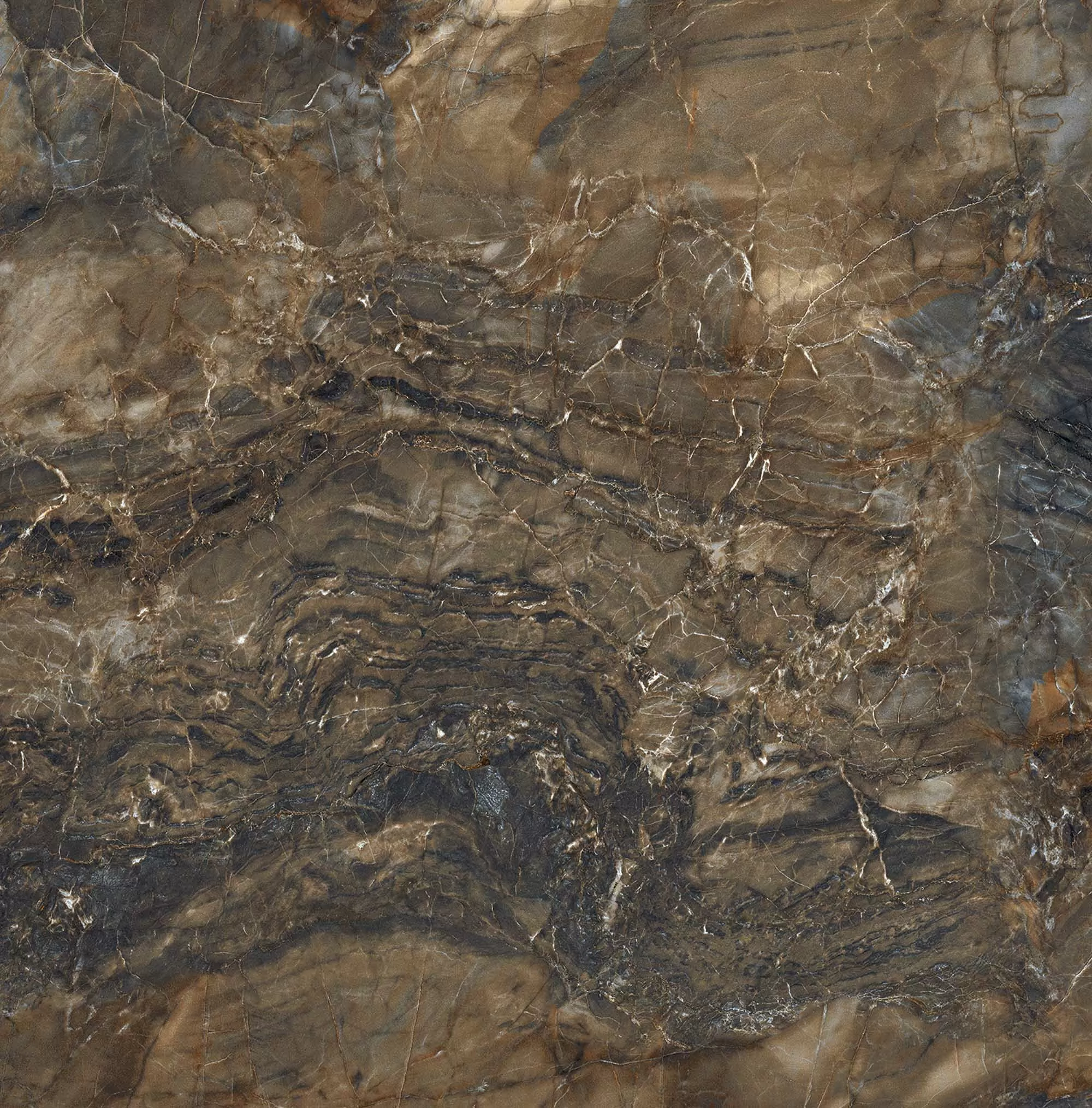 Керамогранит BR04 Bernini Dark Brown неполированный 80x80x11