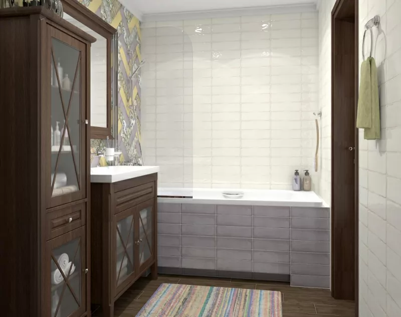 Плитка 9017 Монпарнас зелёный 8.5*28.5