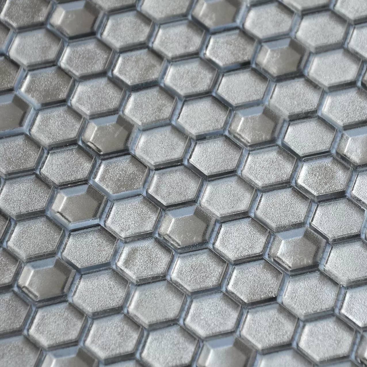 Мозаика Argento grani hexagon 23x13x6 300x300х6
