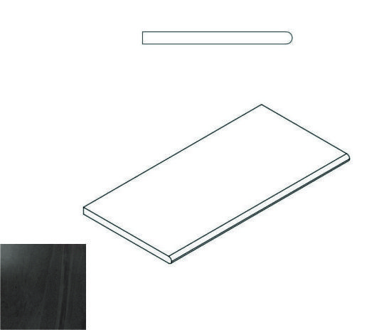 Керамогранит 620090000229 CARBON BORDO ROUND 30x60