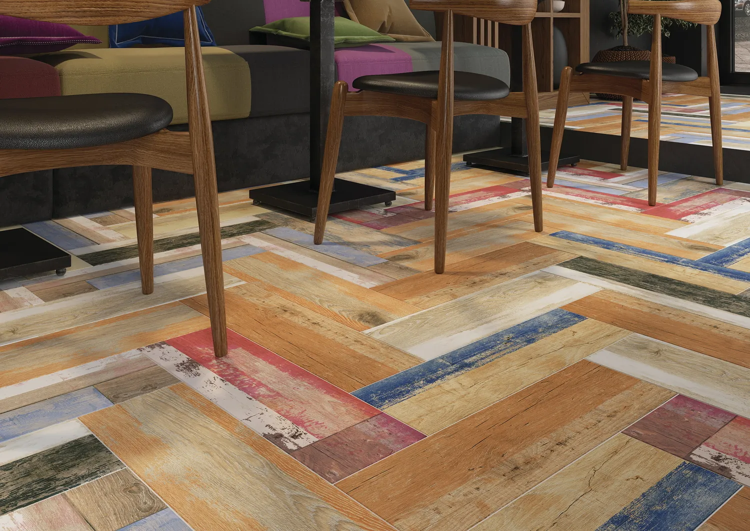 Керамогранит C-CL4M452D Colorwood многоцветный 18,5x59,8