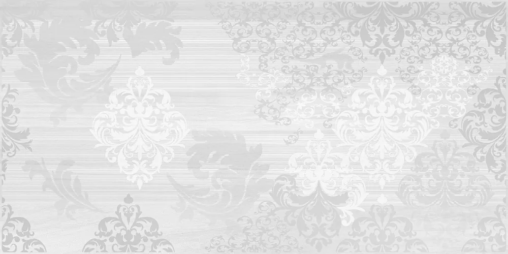 Плитка GS2L051DT Grey Shades вставка узор белый 29,8x59,8