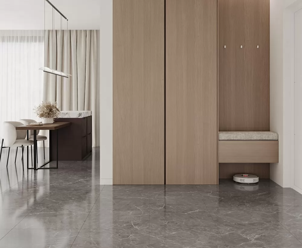 Керамогранит Mramor Chic Grey Темно-серый Полированный 60х60
