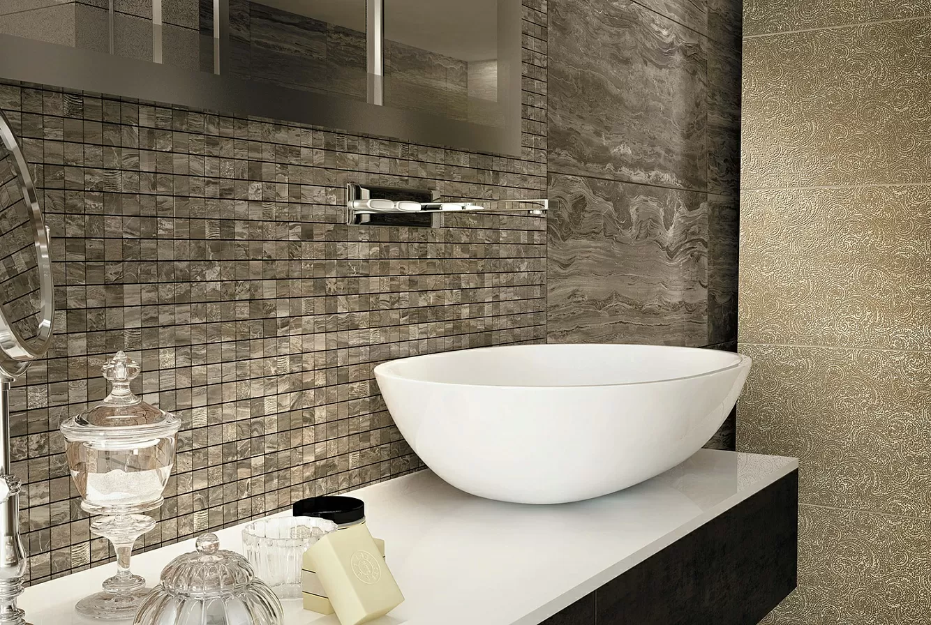 Керамогранит 610090001131 S.M. Calacatta Gold Bottone Lap 7.3x7.3