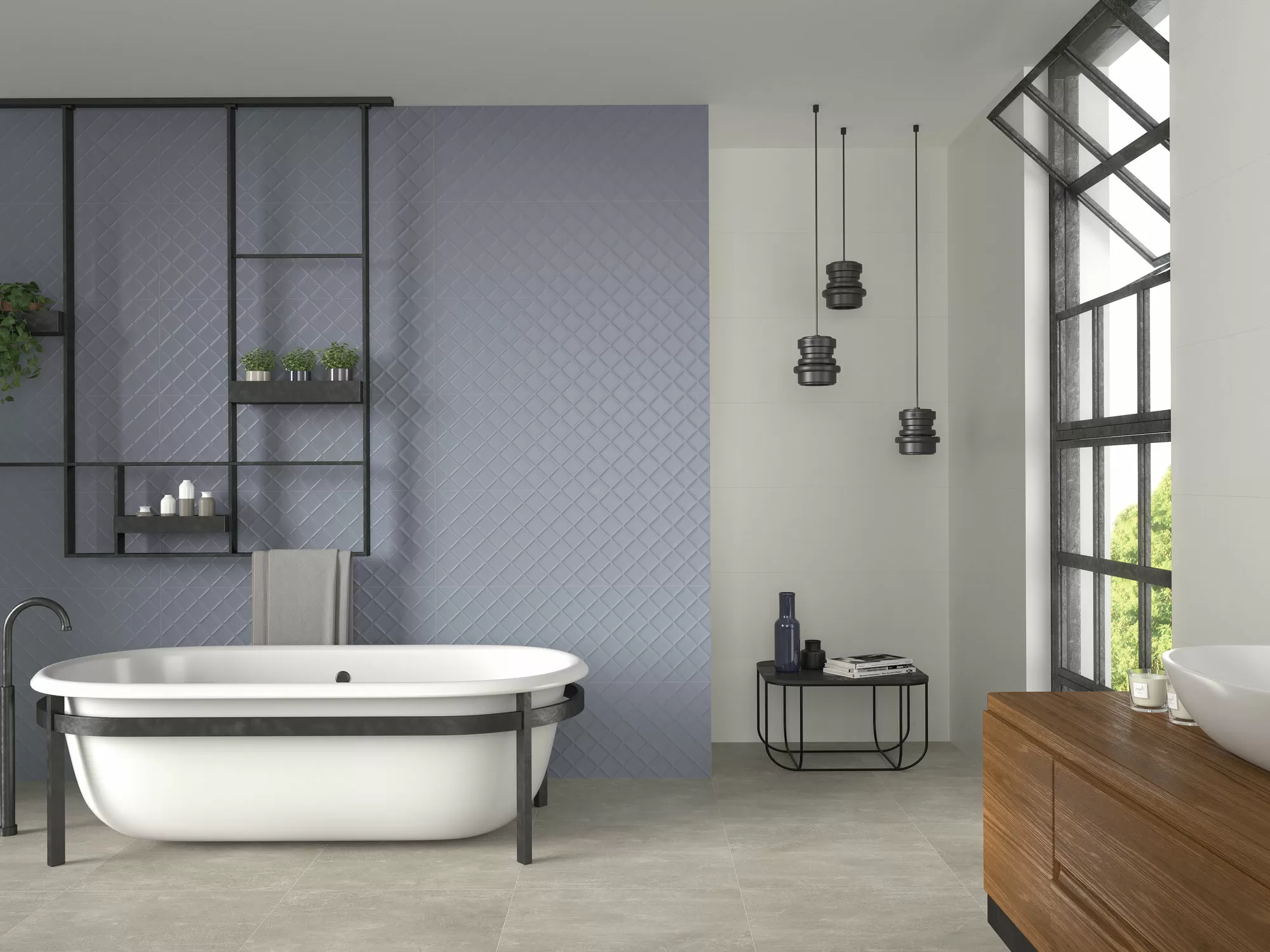 Плитка Cloud White 35х100