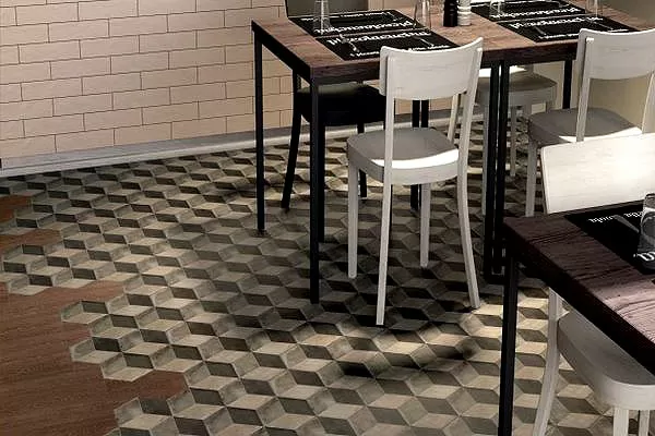 Керамогранит 0092 Terra Grigio Esagonо 25х21,6