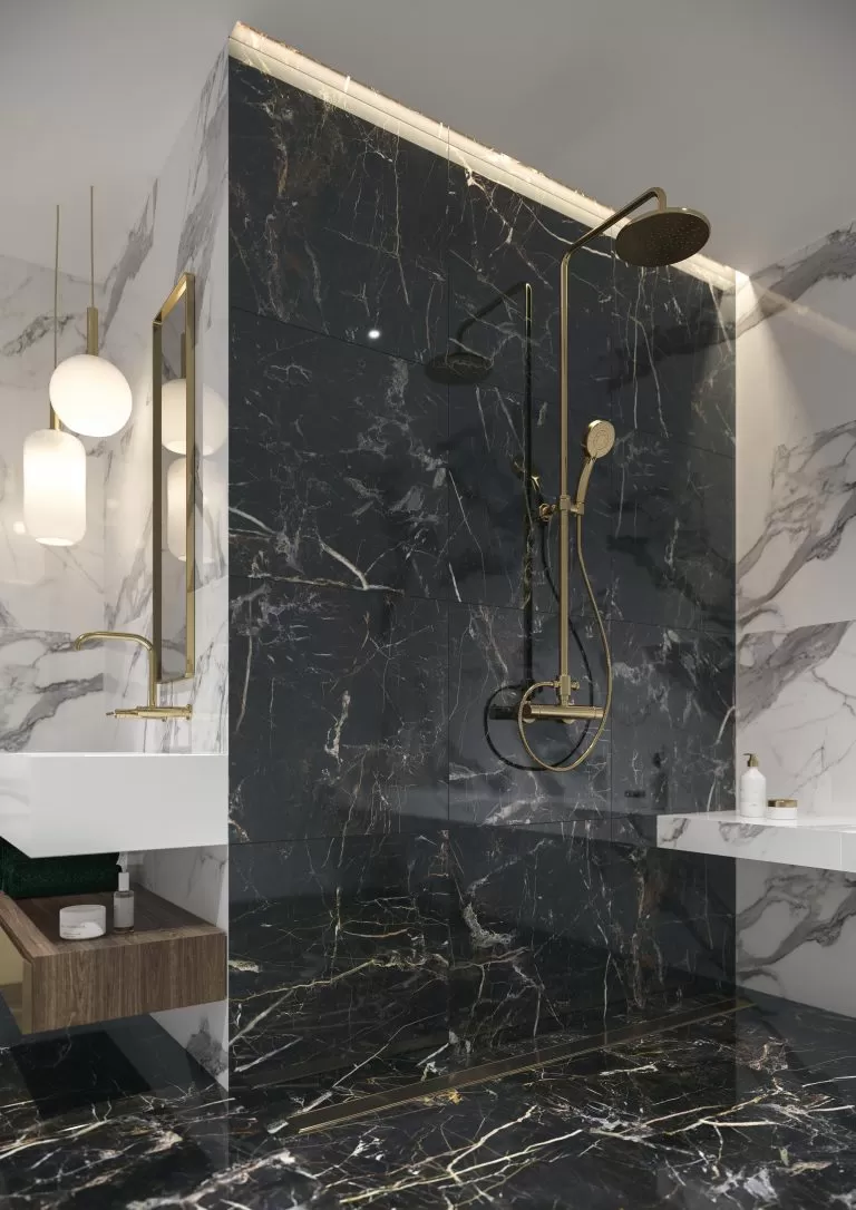 Керамогранит 5903313315456 Marquina Gold Rect R9 119.7x59.7