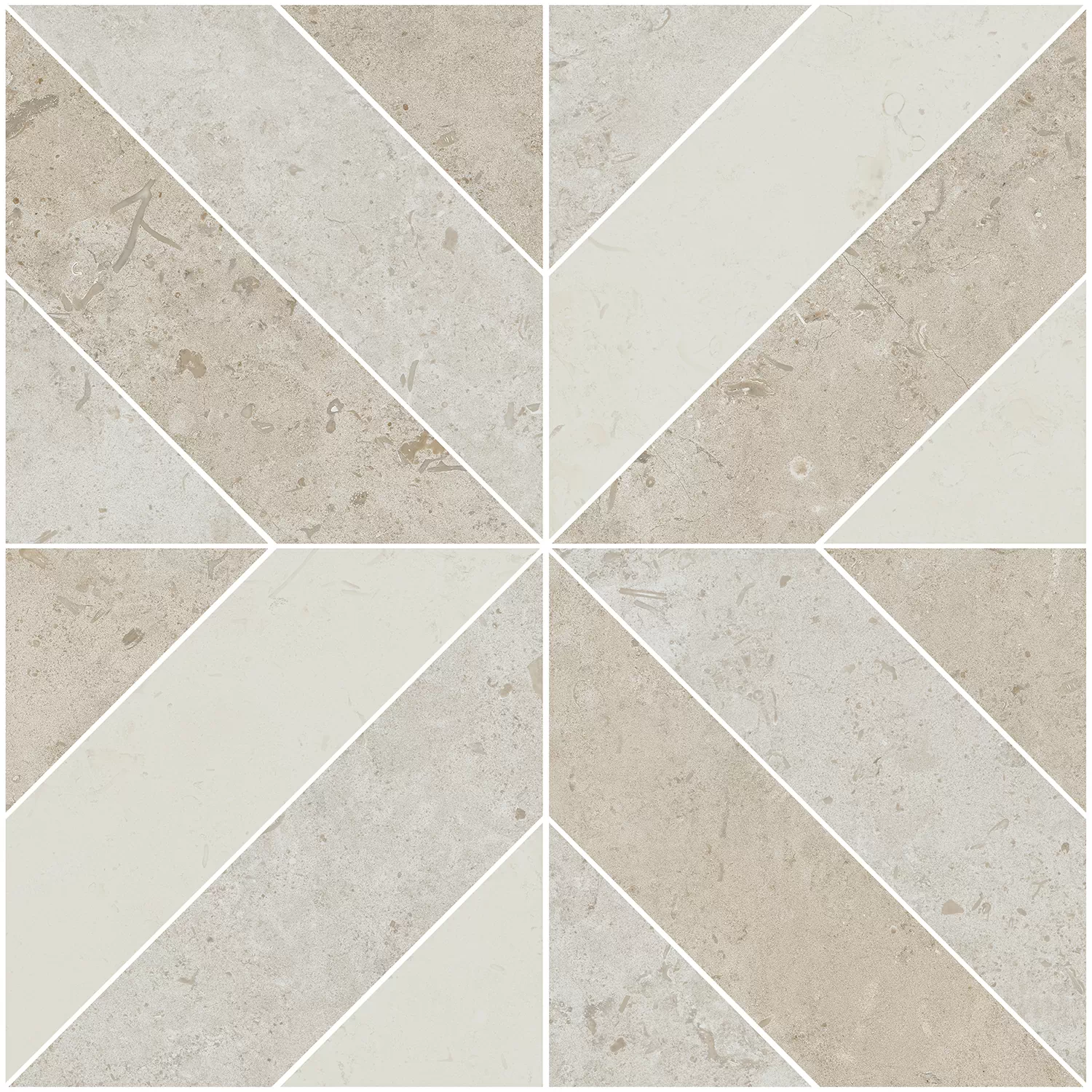 Керамогранит ID125 Декор Про Лаймстоун бежевый матовый 60х60