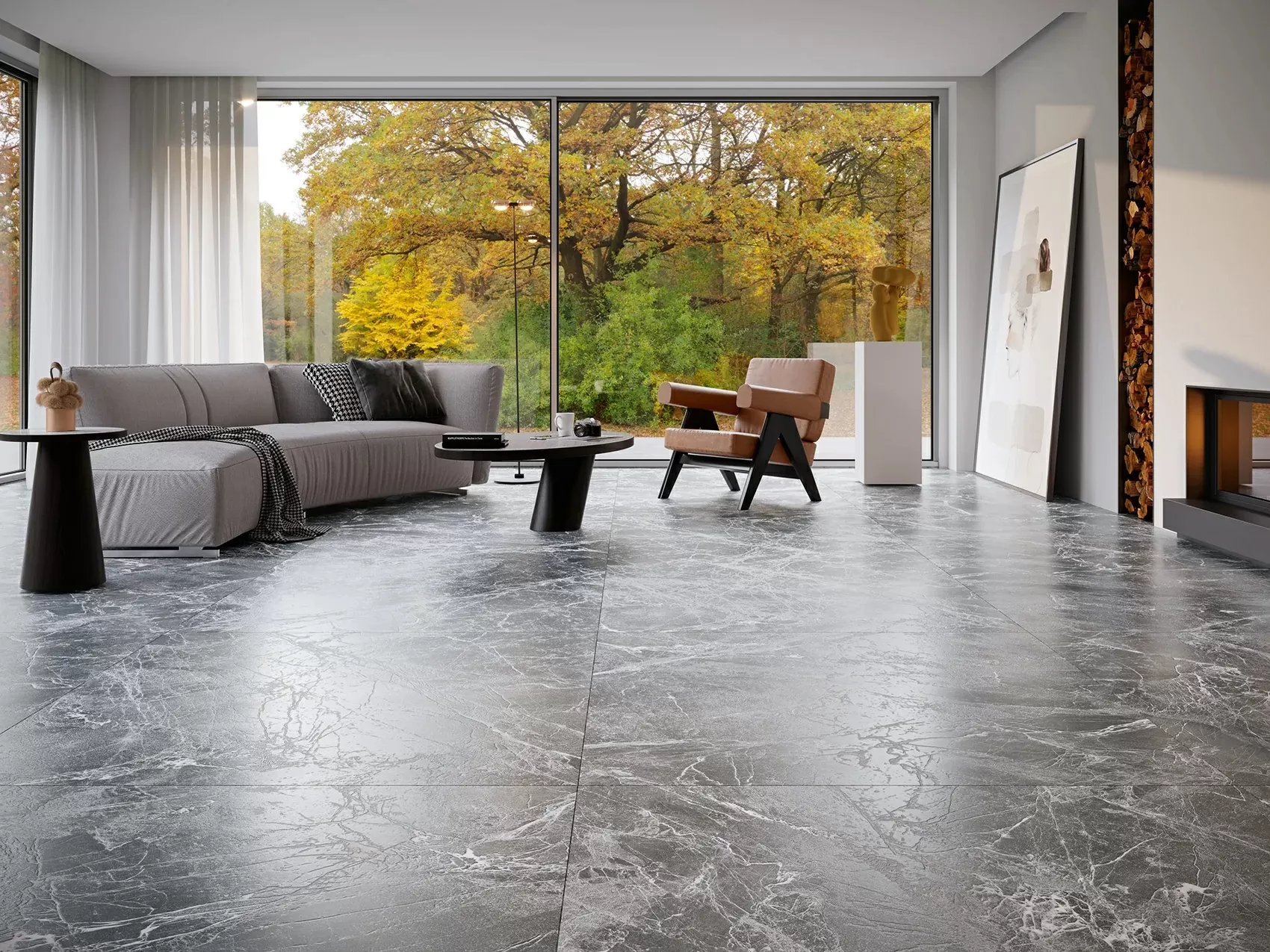 Керамогранит Slash Black Polimat 60x120
