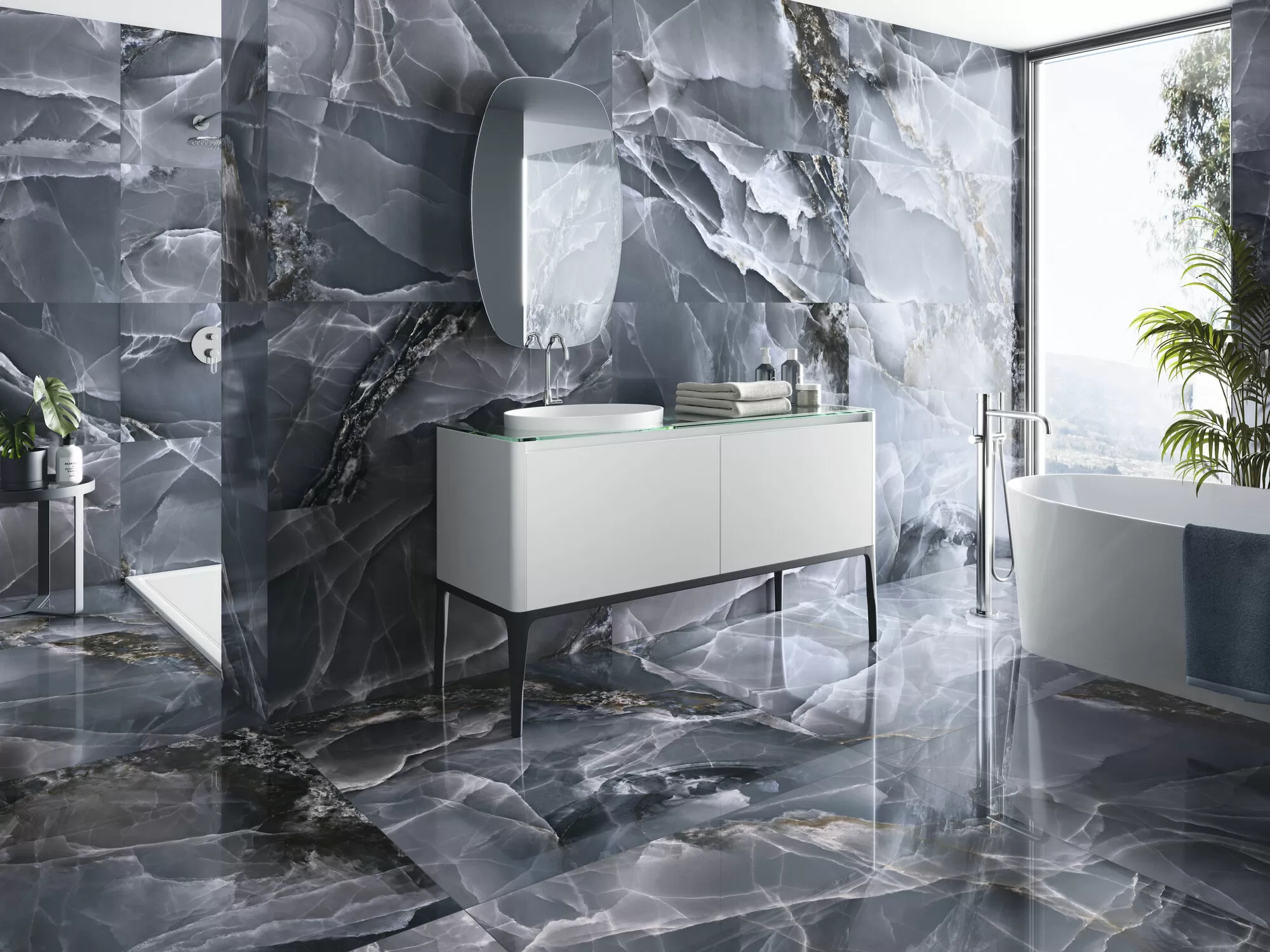 Керамогранит Onyx Bleu Pulido Rect 120x260