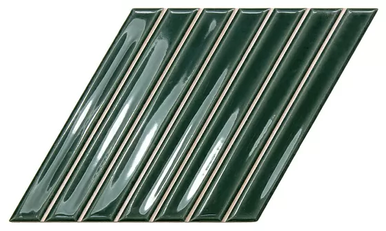 Плитка 135025 Spike Bars B Royal Green Gloss 15x25,9