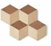 Мозаика 781840 Sensi Terre Cotone Rosato Mattone Nat Cubo 37x46