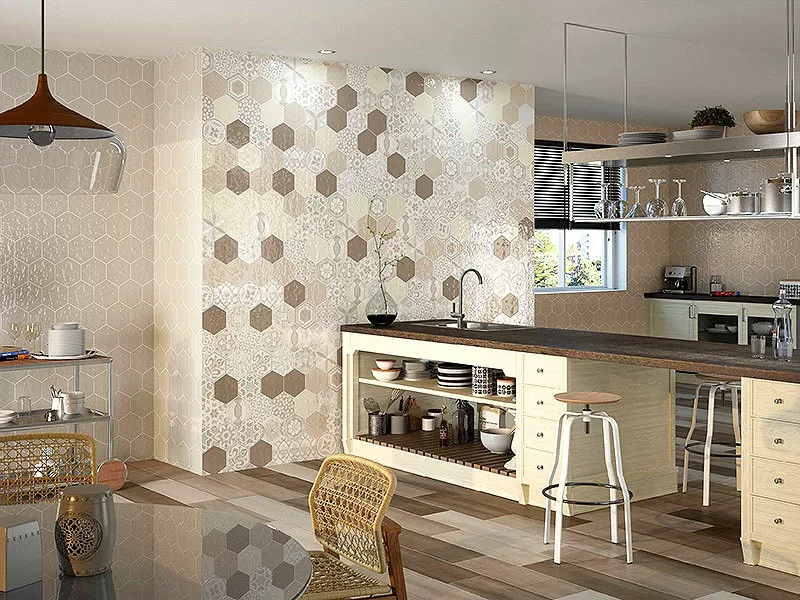 Плитка decor VODEVIL GREY 3шт/Комплект 17.5*17.5