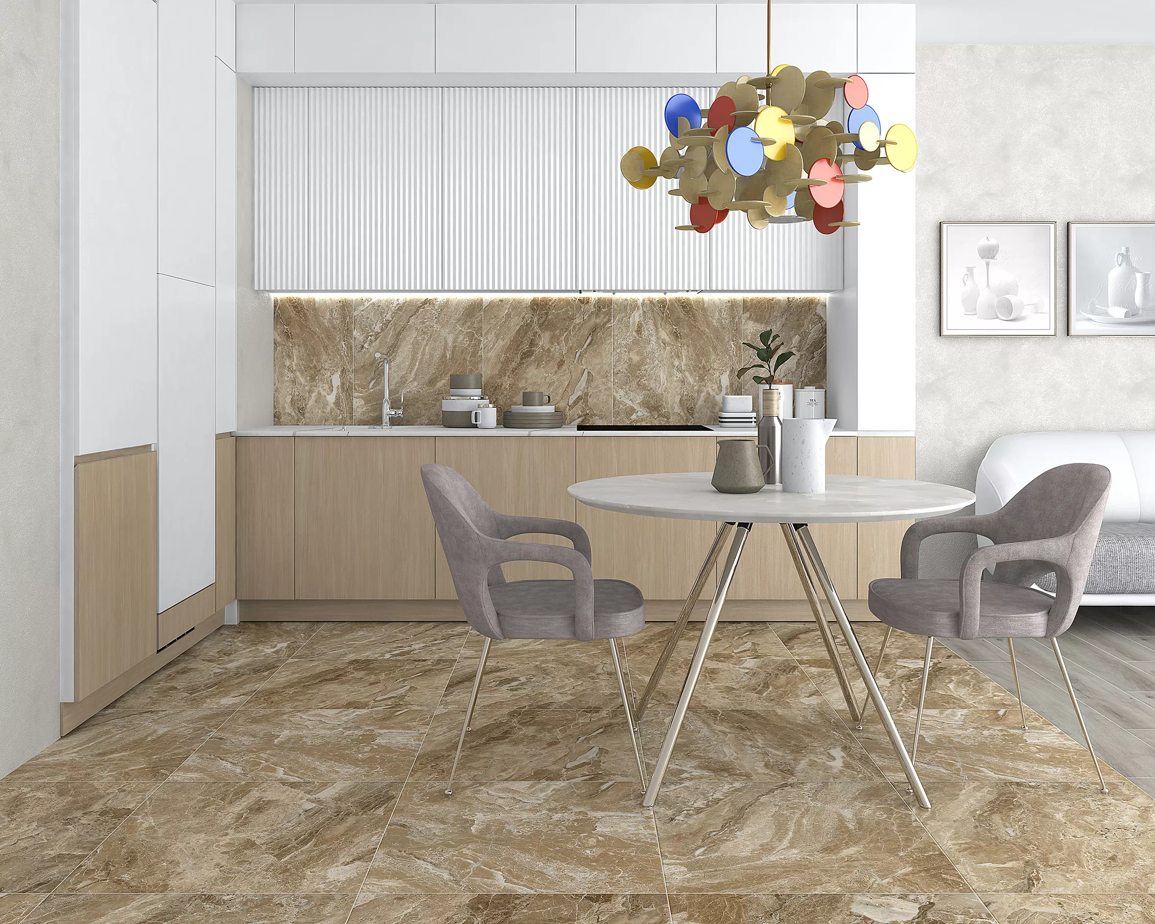 Керамогранит SG644820R Irida серый обрезной 60х60