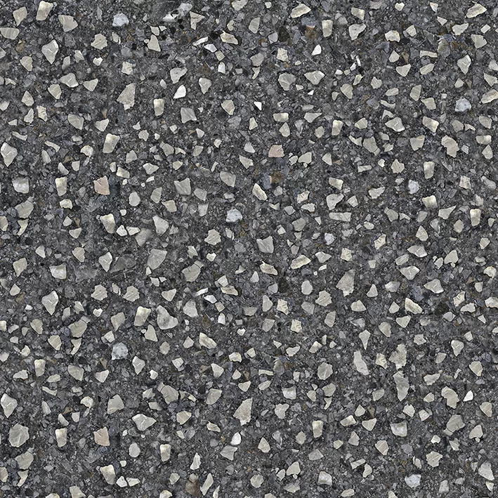 Керамогранит NR0379 Black Terrazzo черный матовый 600х600х10