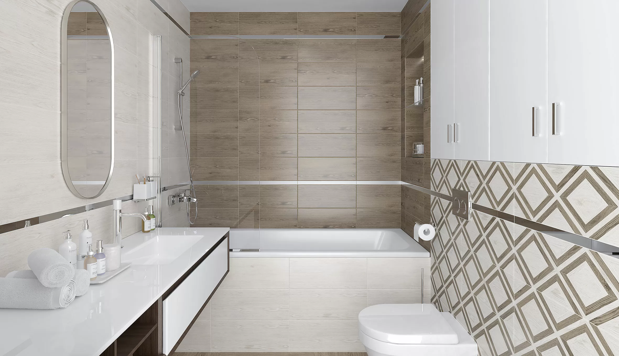 Керамогранит Wisdom коричневый 14,7х59,4