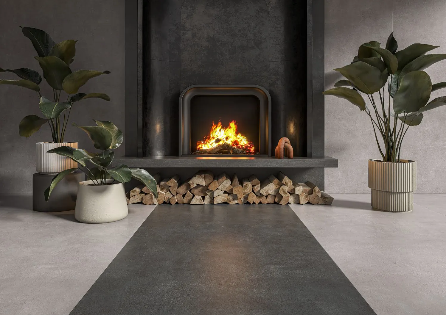 Керамогранит SG074902R Нестос серый светлый лаппатированный обрезной 119,5x320x1,1