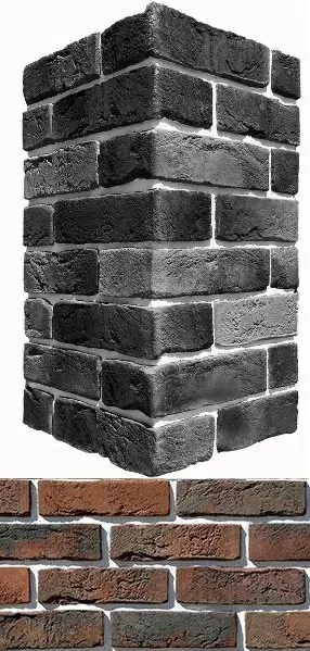 Искусственный камень 304-75 Лондон брик Design угол 9х22x6.5
