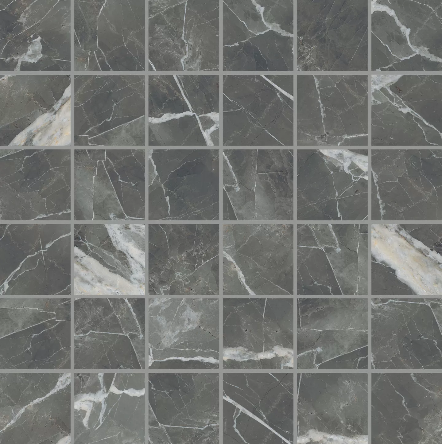 Мозаика 756680 Stones 2.0 Calacatta Black Smooth Mosaico 5x5 30x30