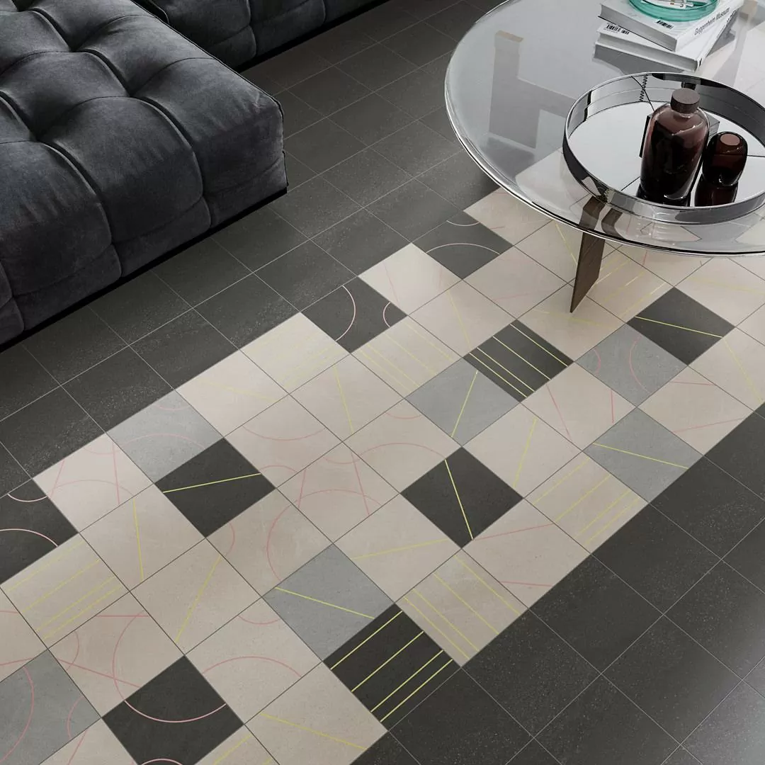 Керамогранит SBD040/SG1591 Декор Матрикс серый тёмный 20*20