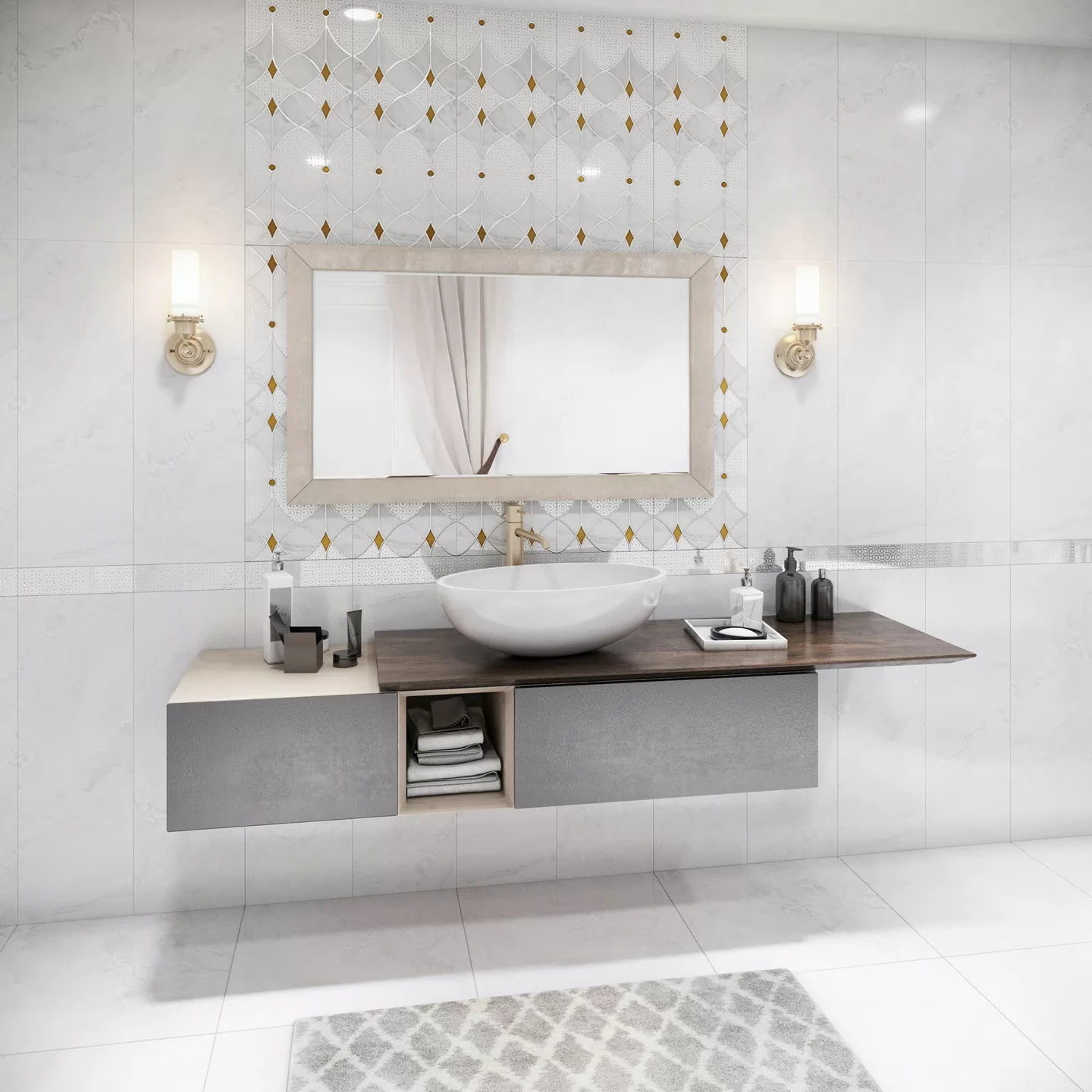 Керамогранит Constance Grey light PG 01 60x60