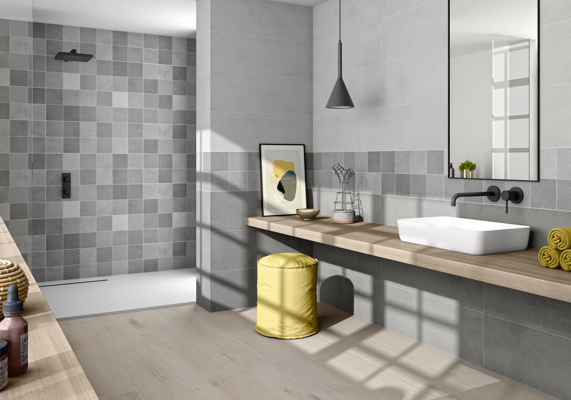 Керамогранит Es.Oldmanor Dark Matt Rect. 90x90