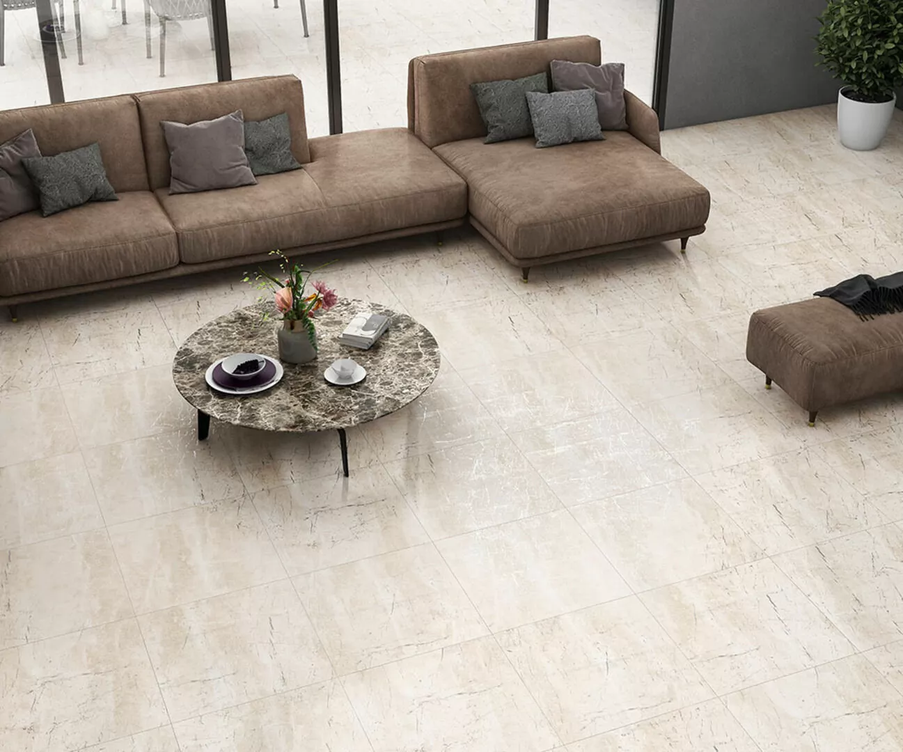 Керамогранит Rock Crema Carving 60x60
