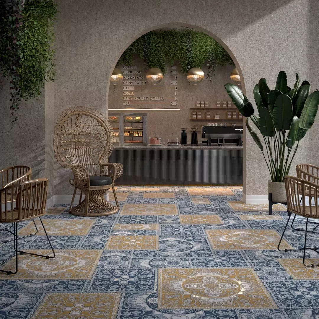 Керамогранит HGD/A510/SG9174 Декор Алмаш центр cиний 30х30