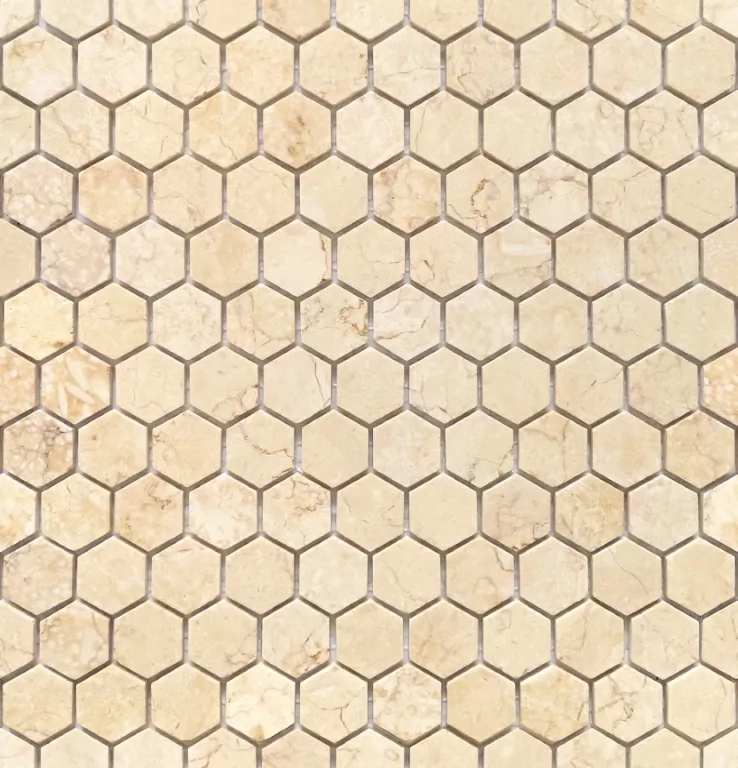 Мозаика Botticino MAT hex 18x30х6 295x305x6