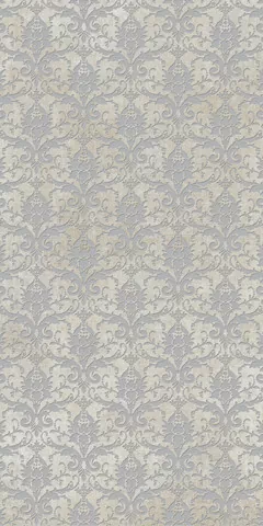 Керамогранит 752618 Tesori Decoro Broccato Bianco Argento 6mm 120x240
