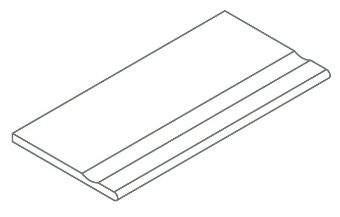 Керамогранит 620090001153 Avantgarde X2 Silver Bordo Svasato Round 30x120