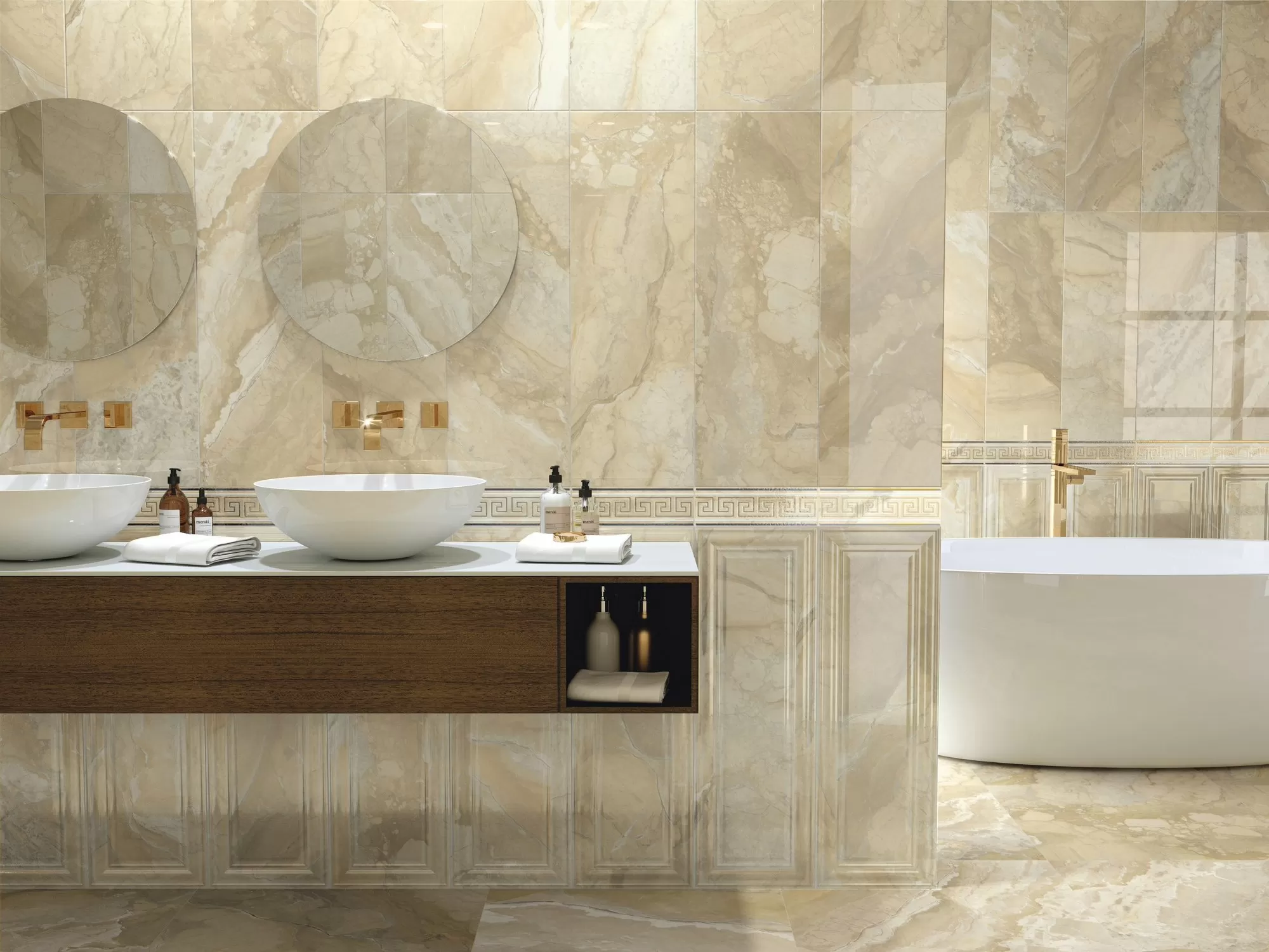 Плитка A037054 Cenefa Rex Cream 10x25