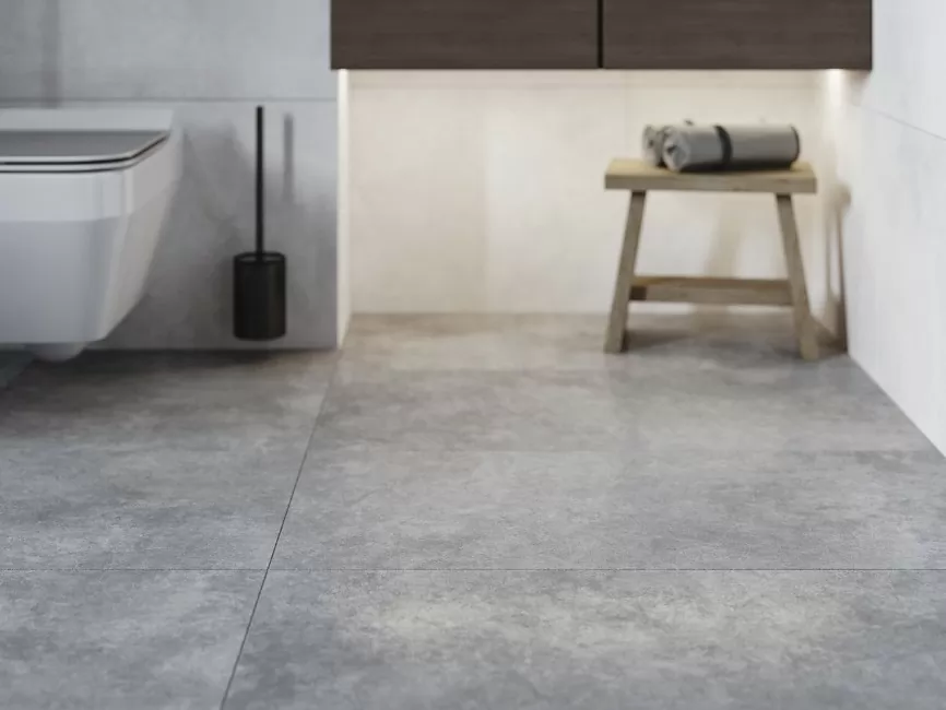 Керамогранит 16667 Ideal серый ректификат 44,8х89,8