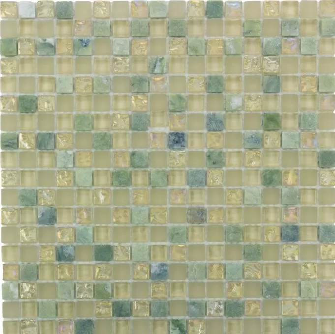 Мозаика DAO-42 стекло + камень 1,5х1,5 30х30