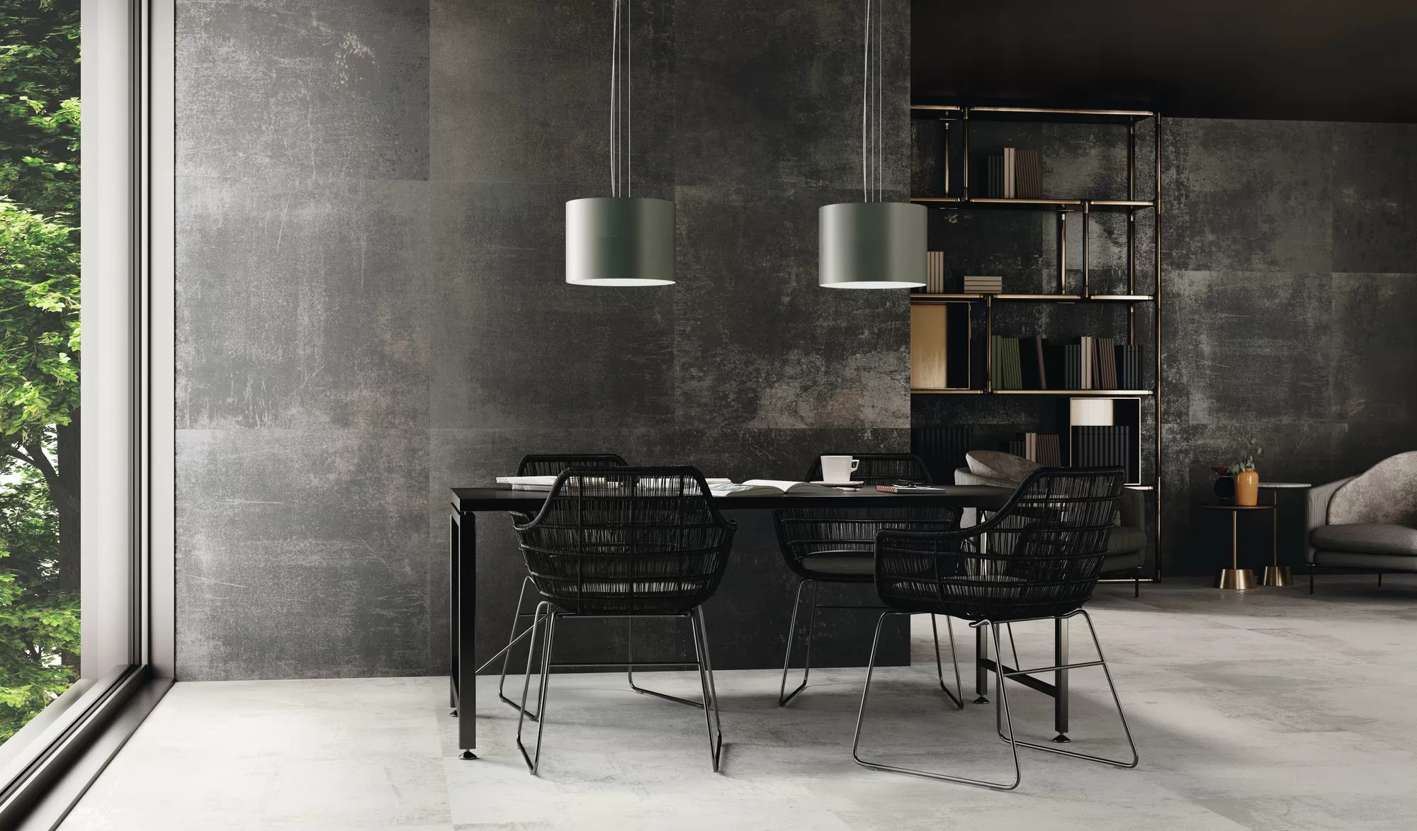 Керамогранит 90B007 Palermo Nero 90x90