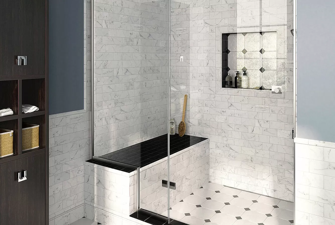 Плитка 23104 Carrara Pencil Bullnose 3x15