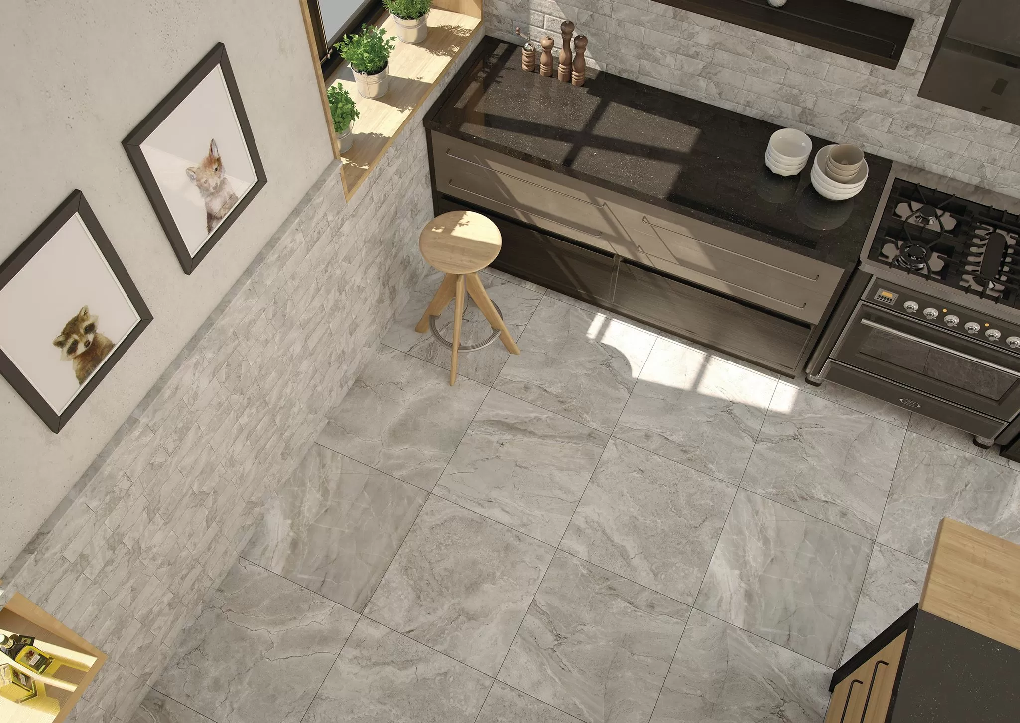 Керамогранит TRIBE GREY MATE RECT. 60x60