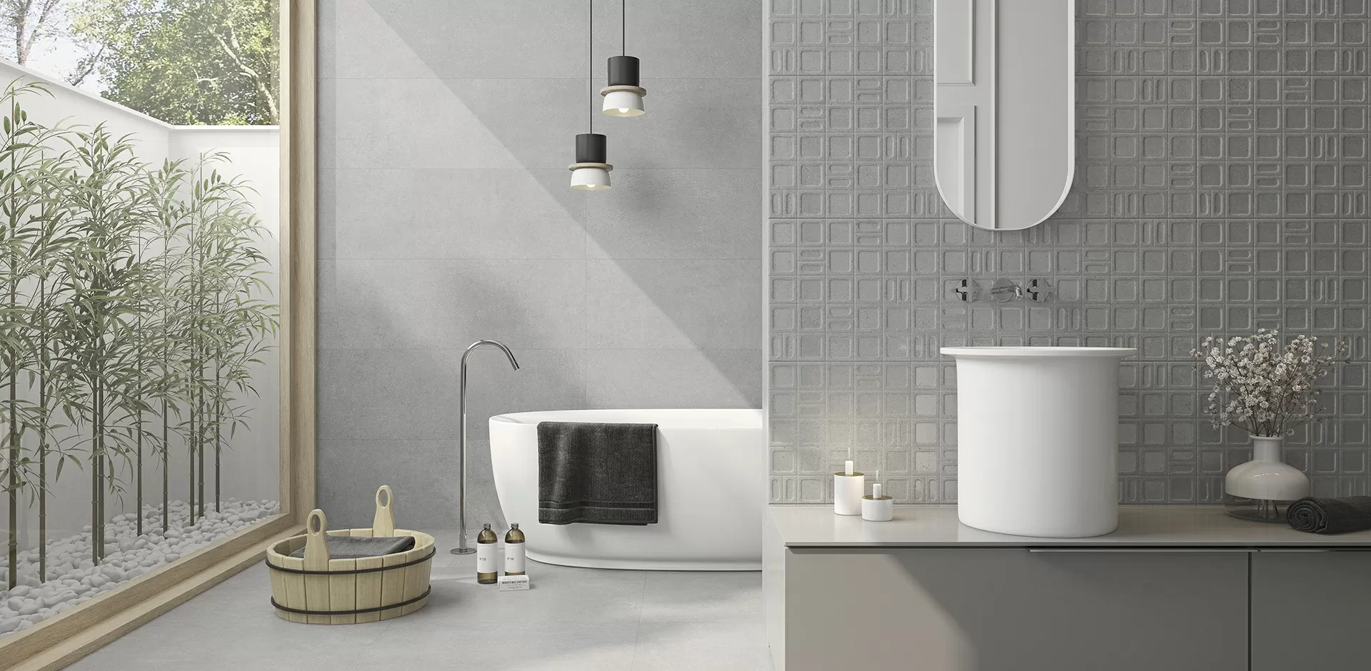 Плитка Gravel white 40x120