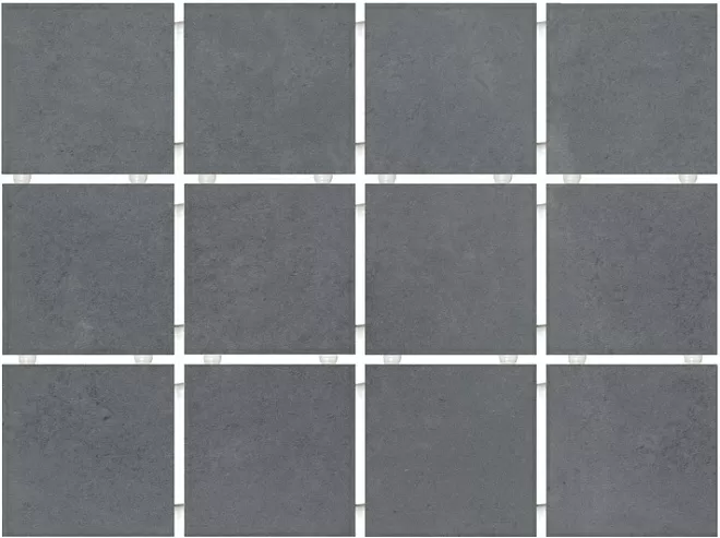 Керамогранит 1290H Амальфи серый темный 9,8х9,8 (полотно 29,8х39,8 из 12 частей)