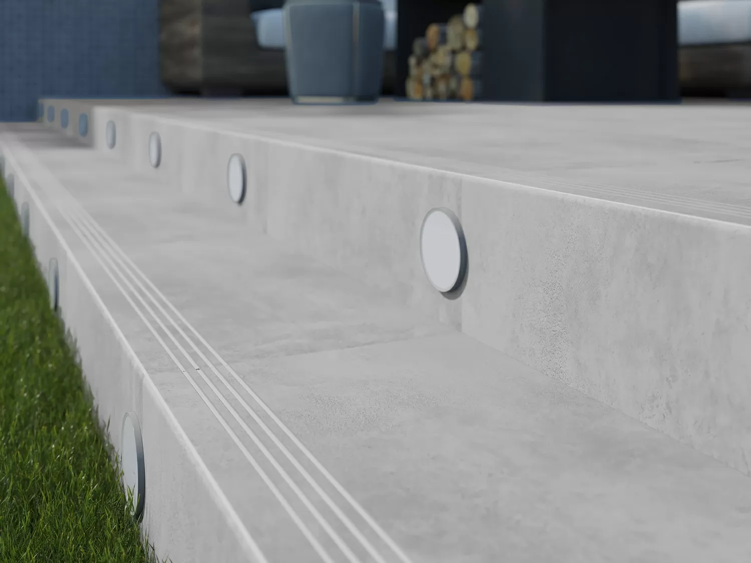 Керамогранит TH5A406 Плинтус Townhouse темно-серый 7x59,8