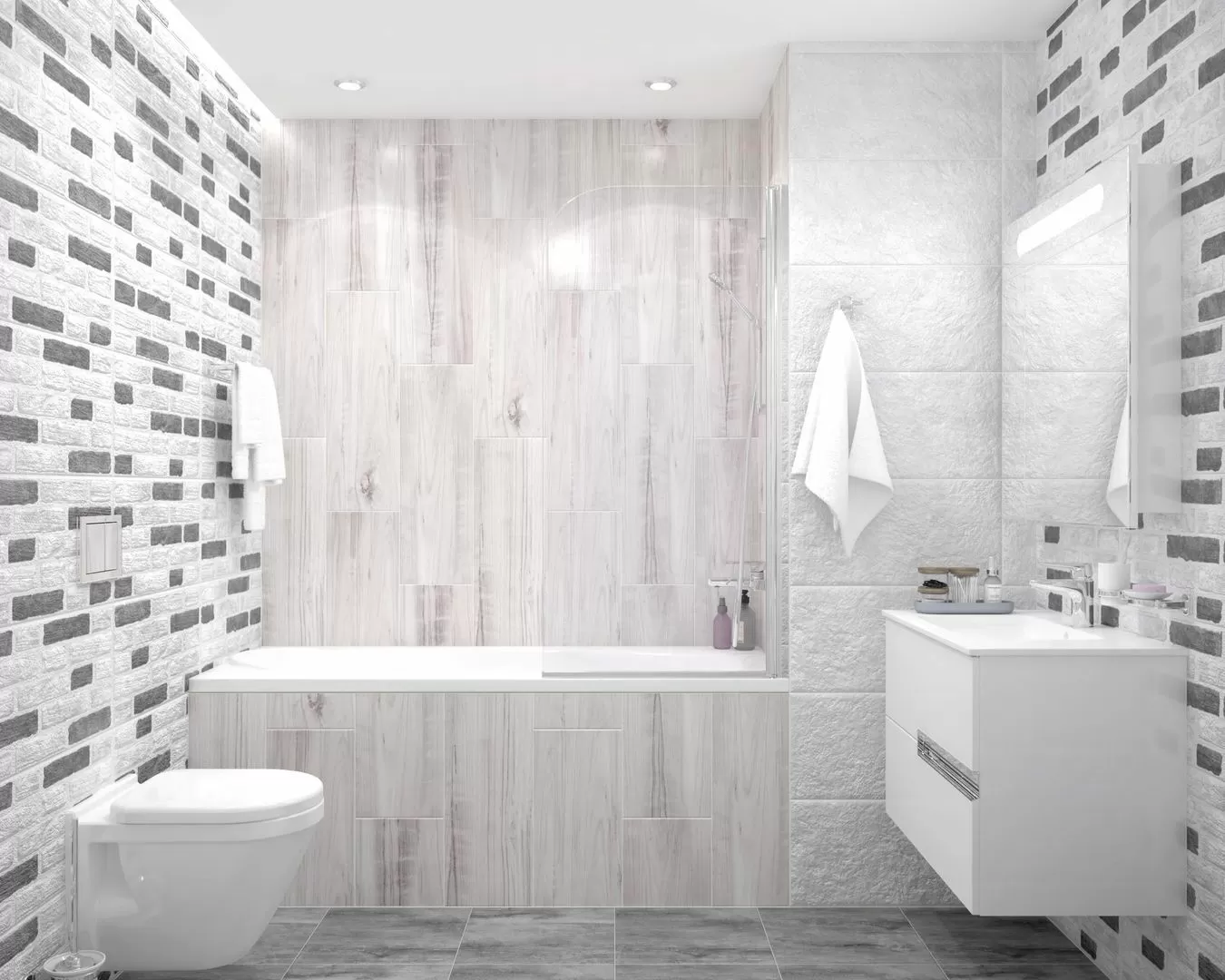 Керамогранит Loft чёрный 30х60