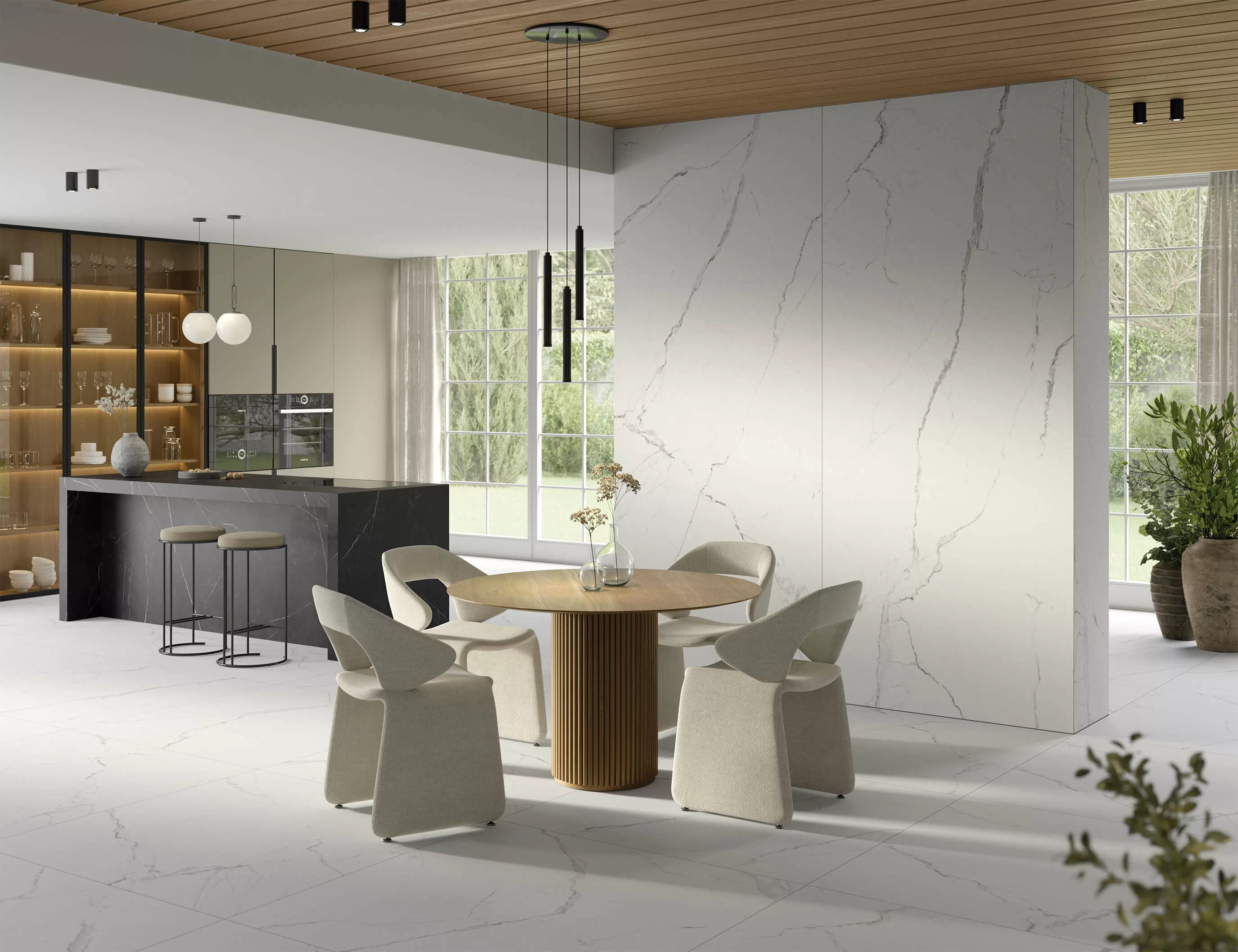 Керамогранит 1014 Statuario White Vecchio 280x120