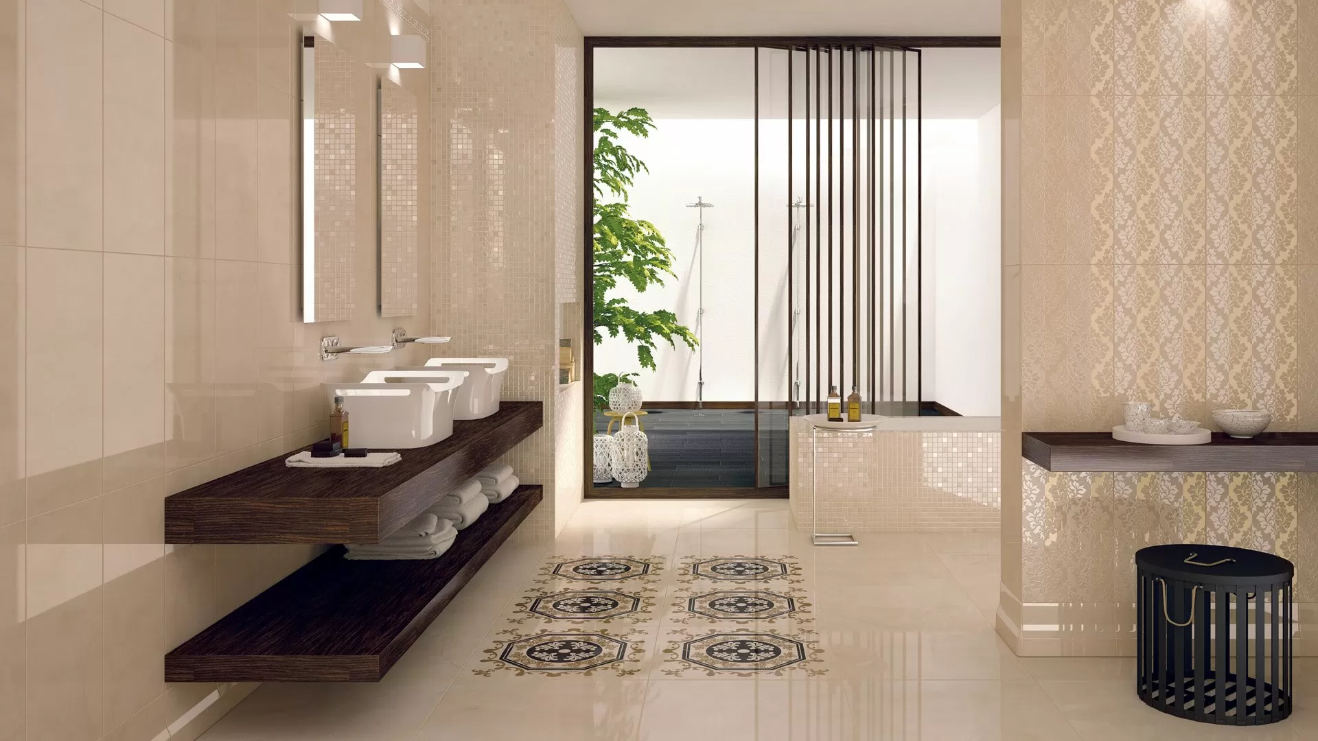 Керамогранит Delux Bronze Refl. Rett 29,5х59